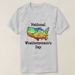 Camiseta del mapa meteorológico de EE.UU.