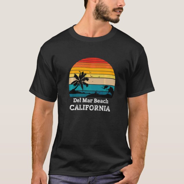 Camiseta Del Mar Beach California (Anverso)