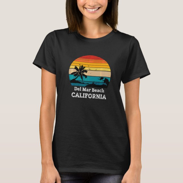 Camiseta Del Mar Beach California (Anverso)