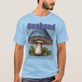 Camiseta del marido de hongos azules