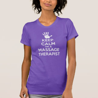 Camiseta del masaje: Guarde la calma, terapeuta