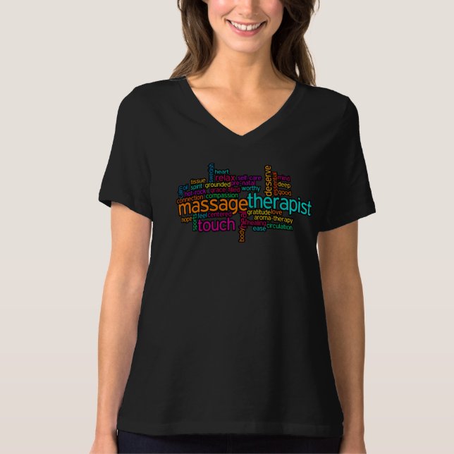 Camiseta del masaje: Terapeuta del masaje (Anverso)