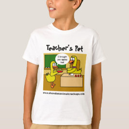 Camiseta del mascota del profesor animal de