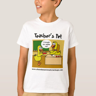 Camiseta del mascota del profesor animal de