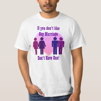 Camiseta del matrimonio homosexual
