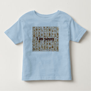 Camiseta del Matzo del niño para el Passover, azul