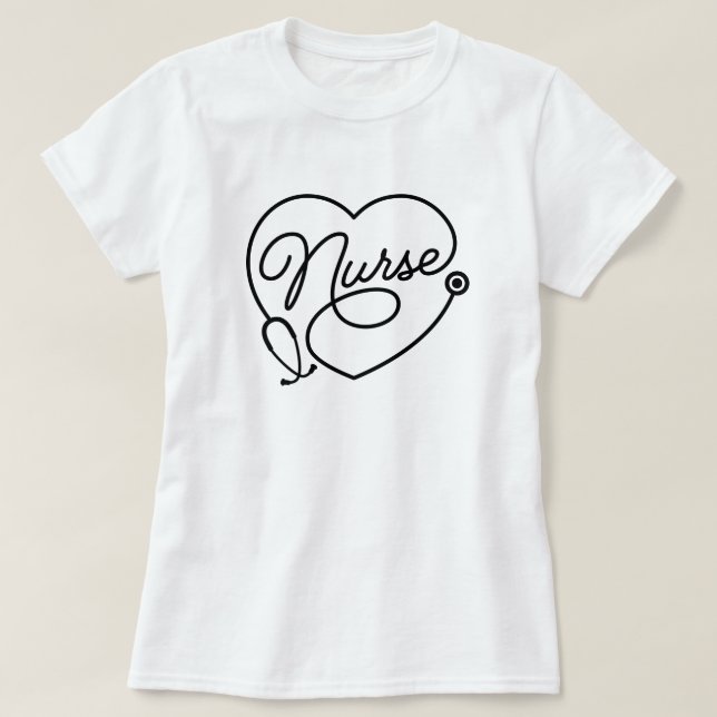 Camiseta del Médica de enfermería de nombre person (Diseño del anverso)