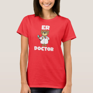 Camiseta del médico del ER del oso