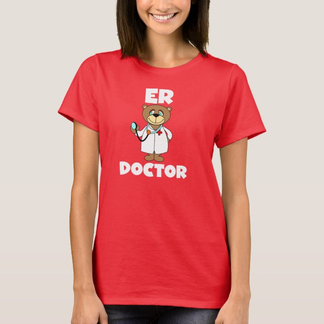 Camiseta del médico del ER del oso (Anverso)