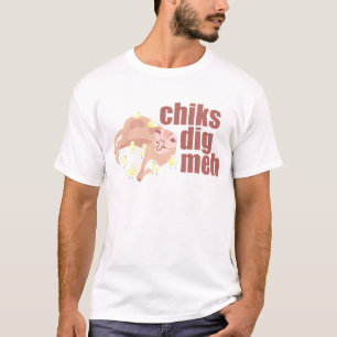 camiseta del meh del empuje de los chiks
