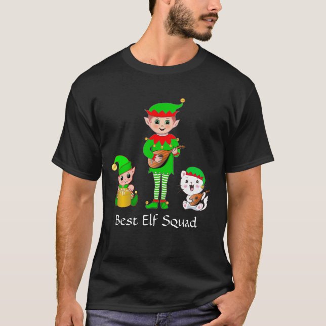 Camiseta del Mejor Escuadrón de Elfos de Navidad M (Anverso)