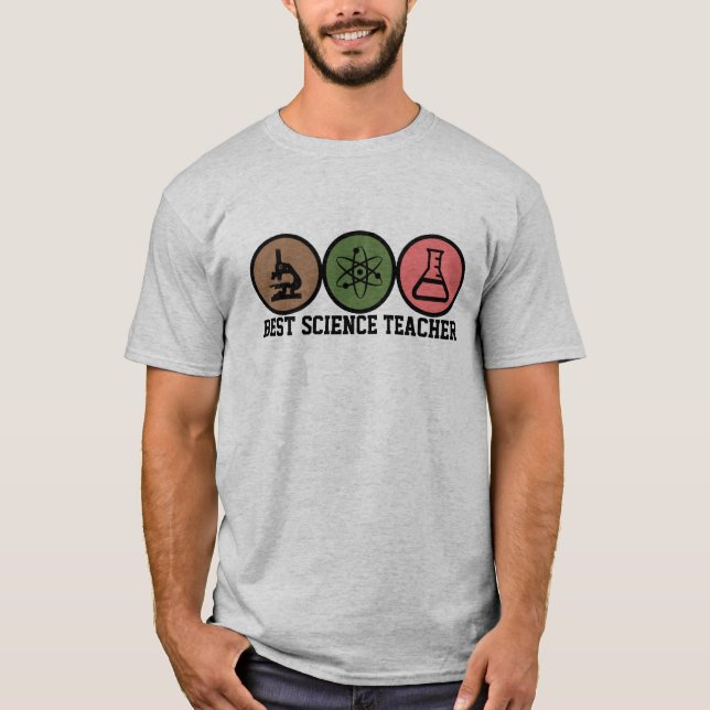 Camiseta del mejor profesor de ciencias (Anverso)