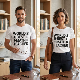 Camiseta del Mejor Profesor de Matemáticas del Mun