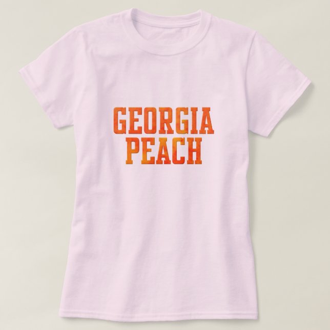 Camiseta del melocotón de Georgia (Diseño del anverso)