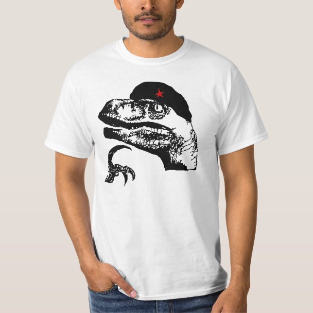 Camiseta del meme de Philosoraptor (Anverso)