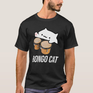 camiseta del meme del gato bongo con un lindo gato