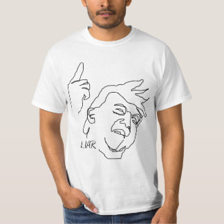 Camiseta del mentiroso del triunfo