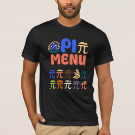 Camiseta del Menú Pi – divertida camiseta de matem