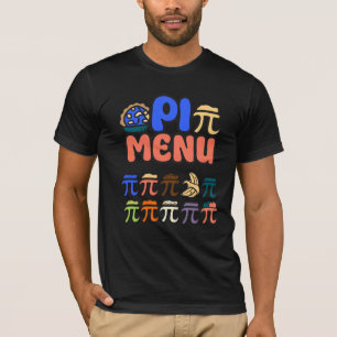 Camiseta del Menú Pi – divertida camiseta de matem