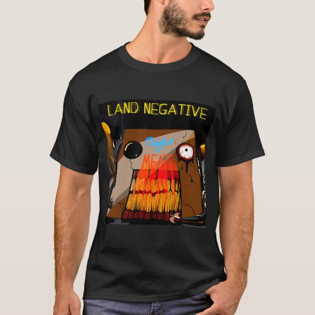 Camiseta del mercado de la carne negativa de la ti (Anverso)