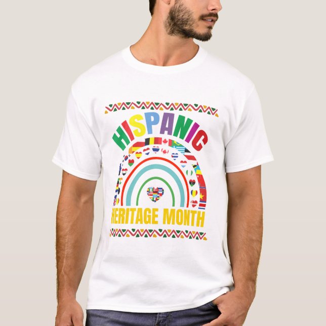 camiseta del mes de la herencia hispana celebra la (Anverso)
