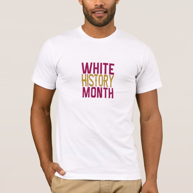Camiseta del mes de la historia blanca (Anverso)