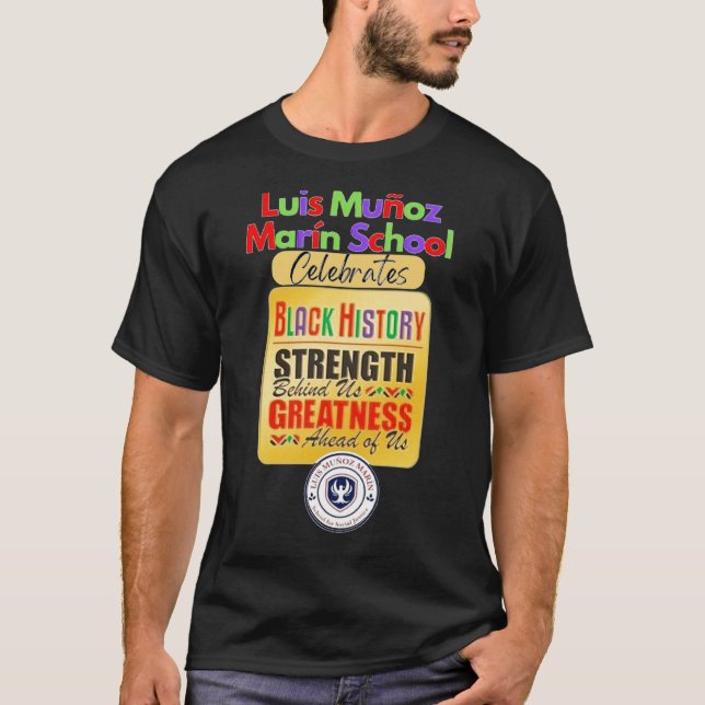 Camiseta del mes de la historia negra Luis Muñoz M (Anverso)