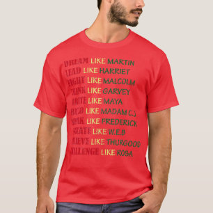 Camiseta del mes de la historia negra para mujeres