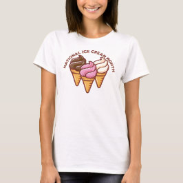 Camiseta Del Mes Del Helado