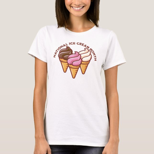 Camiseta Del Mes Del Helado (Anverso)
