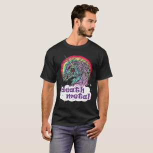 CAMISETA del metal de la muerte del unicornio del