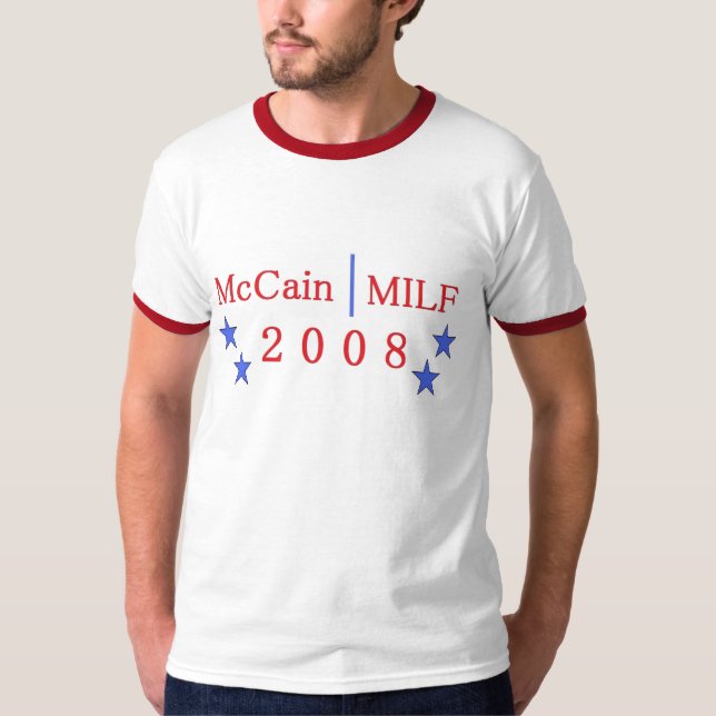 camiseta del milf del mccain (Anverso)