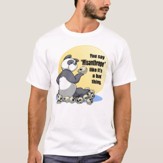 Camiseta del misántropo de la panda