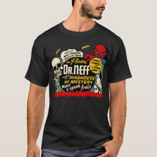 Camiseta del misterio del vintage "manicomio"