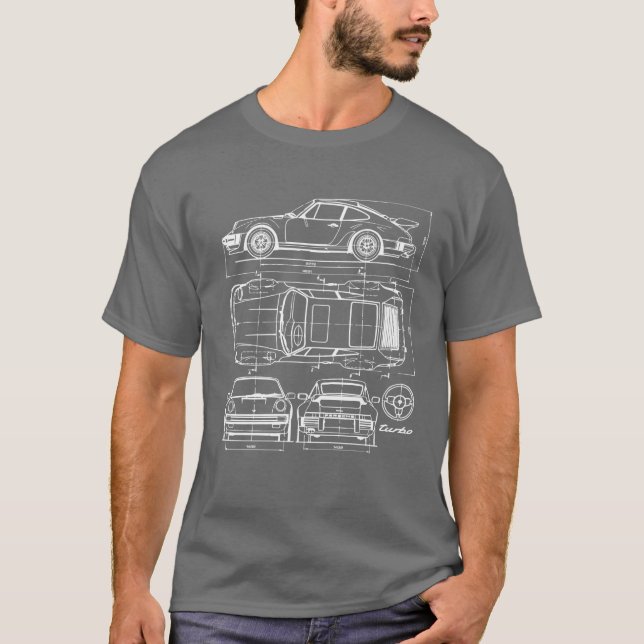 Camiseta del modelo de 911 Turbo (Anverso)