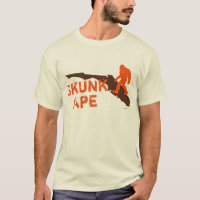 Camiseta del mono de la mofeta