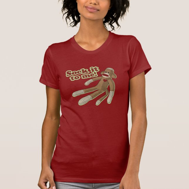 Camiseta del mono del calcetín (Anverso)