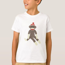 Camiseta del mono del calcetín