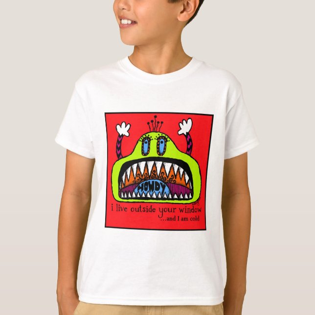 Camiseta del monstruo de la ventana (Anverso)