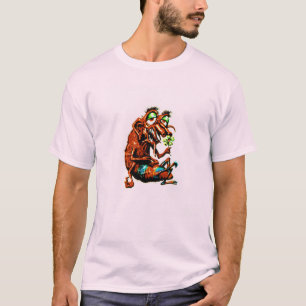 Camiseta del monstruo del flower power