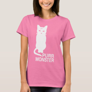 Camiseta del monstruo del ronroneo en colores