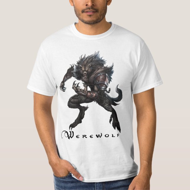 Camiseta del monstruo - hombre lobo (Anverso)
