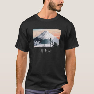 Camiseta del Monte Fuji con caligrafía japonesa