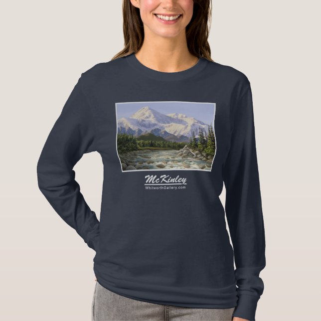 Camiseta del monte McKinley - paisaje del Alaskan (Anverso)