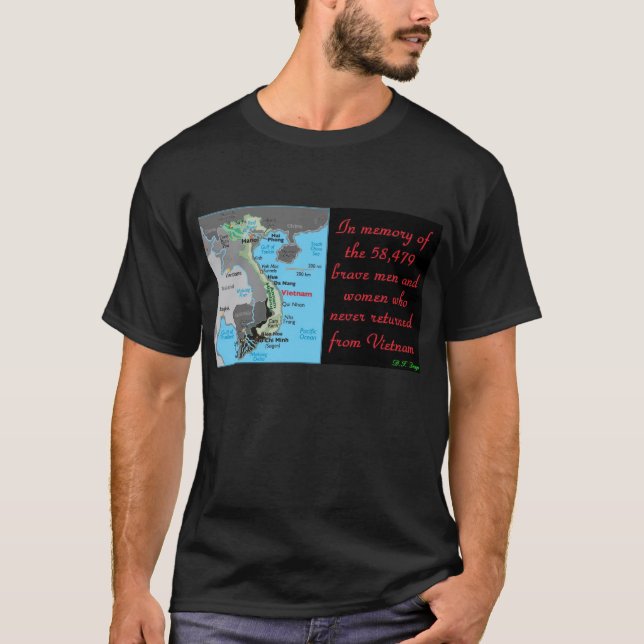 Camiseta del monumento de Vietnam (Anverso)