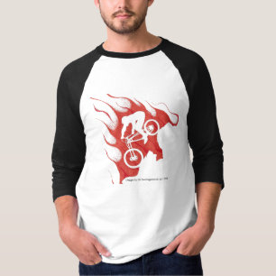 Camiseta del motorista de la montaña