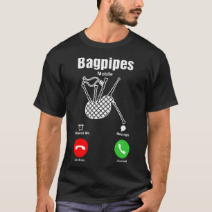 Camiseta del móvil de las gaitas