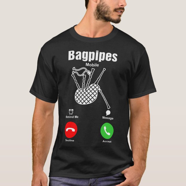 Camiseta del móvil de las gaitas (Anverso)