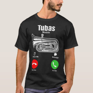 Camiseta del móvil de las tubas