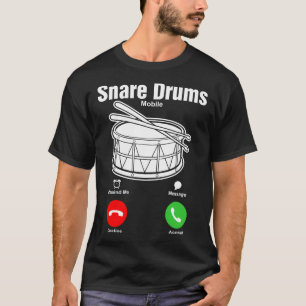 Camiseta del móvil de los tambores